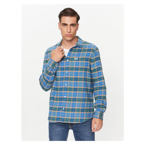 Wrangler Košeľa 112341077 Modrá Regular Fit