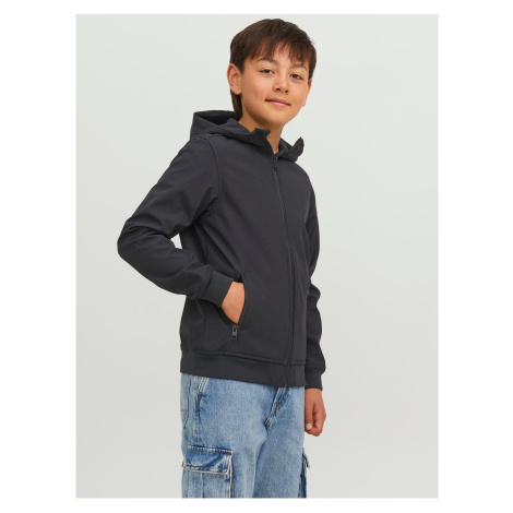 Čierna chlapčenská softshellová bunda Jack & Jones Basic