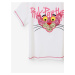 Biele dievčenské tričko Desigual Pink Panther
