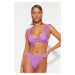 Trendyol Purple Underwire Bikini Top