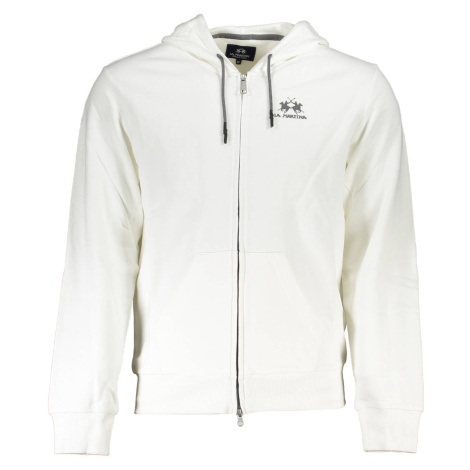 LA MARTINA MEN'S WHITE ZIP SWEATSHIRT
