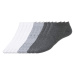 LIVERGY® Pánske ponožky, 10 párov (sivá/biela)