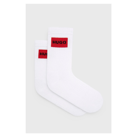 Ponožky HUGO dámske,biela farba,50468187 Hugo Boss