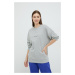 Pyžamové tričko s dlhým rukávom Calvin Klein Underwear dámska, šedá farba, s nášivkou