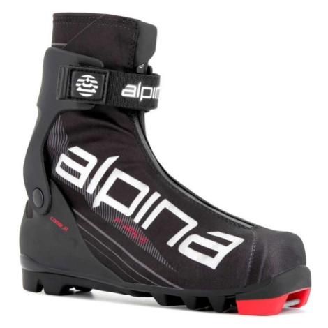 Alpina FUSION COMBI JR Detská obuv na bežecké lyžovanie, čierna, veľkosť
