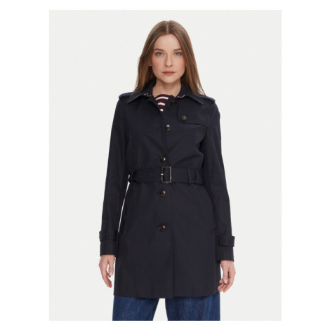 Tommy Hilfiger Trenčkot Heritage Single WW0WW24966 Tmavomodrá Regular Fit