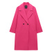 Pull&Bear Prechodný kabát  ružová