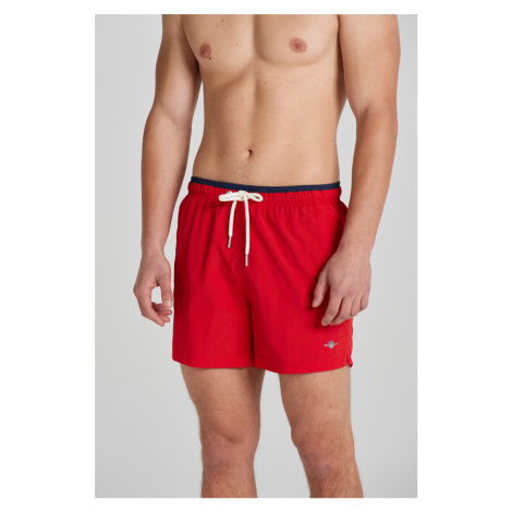 PLAVKY GANT SHIELD SWIM SHORTS BRIGHT RED