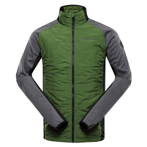 Alpine Pro Jorw Pánska outdoorová mikina s merino výplňou MSWD408 Treetop