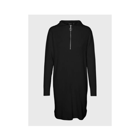 Vero Moda Úpletové šaty Hermosa 10271434 Čierna Regular Fit