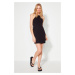 Trendyol Black Fitted Mini Woven Halter Neck Woven Dress