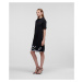 Šaty Karl Lagerfeld Karl Signature Hem Dress Black