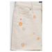 Detské rifľové krátke nohavice GAP béžová farba, vzorované