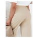 Women's trousers KLINTAL beige Dstreet