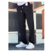 63521 Dewberry Elastic Waist Mens Baggy Pants-BLACK