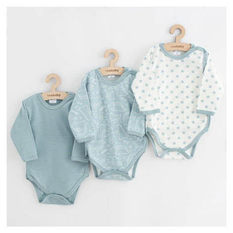 Dojčenské body celorozopínacie New Baby Classic II Dievča 3ks mätová 50, 20C54444