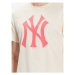 47 Brand Tričko New York Yankees Imprint '47 Echo Tee Béžová Regular Fit