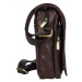 Pánska kožená taška cez rameno SendiDesign Rodman - tmavo hnedá