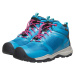 Keen Wanduro Mid Wp Youth Detská vyššia treková obuv 10036568KEN fjord blue/fuchsia purple