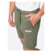 Hummel Športové nohavice  zelená / biela
