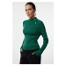 Trendyol Green Button Detailed Thin Knit Sweater