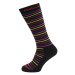 BLIZZARD-Viva Allround ski socks junior, black/rainbow stripes Čierna
