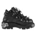 topánky kožené NEW ROCK Prick Shoes (110-S1) Black Čierna