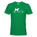 Pánské tričko s potlačou plemena American Akita tep - pre milovníkov psov