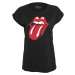 The Rolling Stones tričko MERCHCODE tričko Ladies Rolling Stones Tongue Tee black Čierna