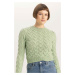 DEFACTO Crop Crew Neck Knitwear Sweater