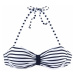 VENICE BEACH Bikinový top 'Summer'  námornícka modrá / biela