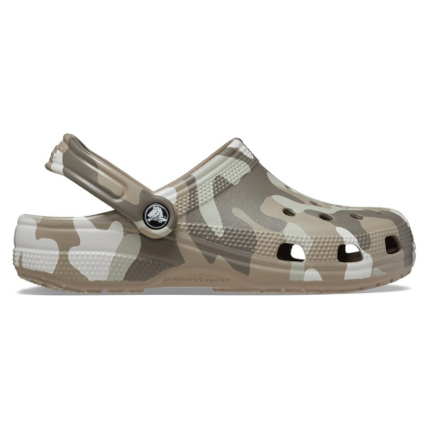 Crocs nazúvaky classic printed camo clog mushroom multi