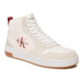 Calvin Klein Jeans Sneakersy Basket Cupsole Irreg Lines YM0YM00612 Écru