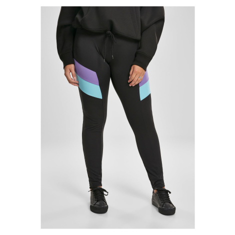 Women's Color Block Leggings Black/Ultraviolet