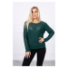 Openwork sweater green