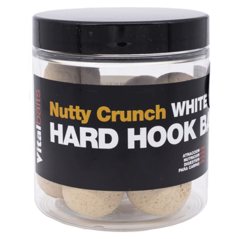 Vitalbaits boilies hard hook bait nutty crunch white 100 g - 18 mm