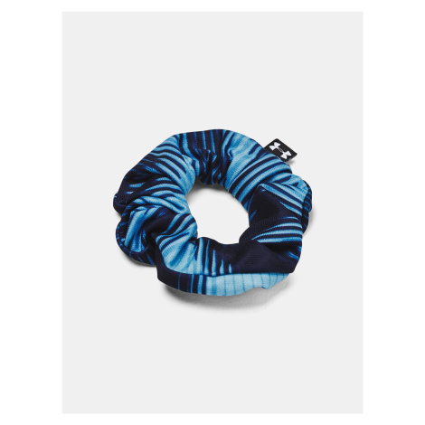 Modrá vzorovaná gumička do vlasov Under Armour Scrunchie