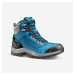 Pánska turistická polovysoká obuv SH500 hrejivá a nepremokavá modrá