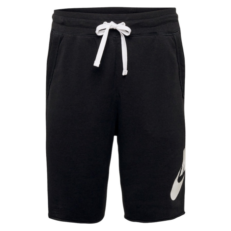 Nike Sportswear Nohavice 'Club Alumni'  čierna / biela