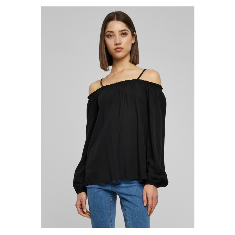 Women's Cold Shoulder Longsleeve Black Urban Classics