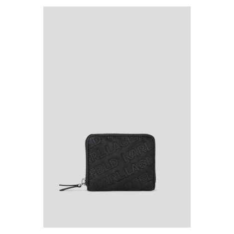 Peňaženka Karl Lagerfeld K/Essential Kuilt Sm Zip Wllt Black