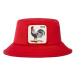 Bavlnený klobúk Goorin Bros červená farba, bavlnený
