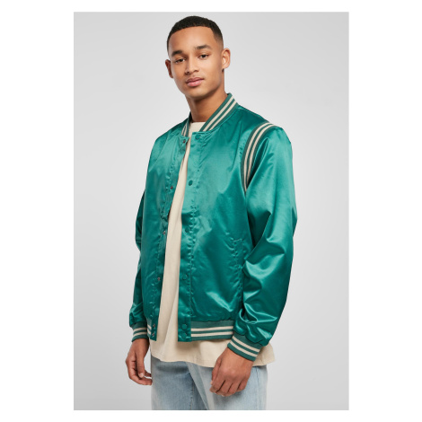 Satin College Jacket Green Urban Classics