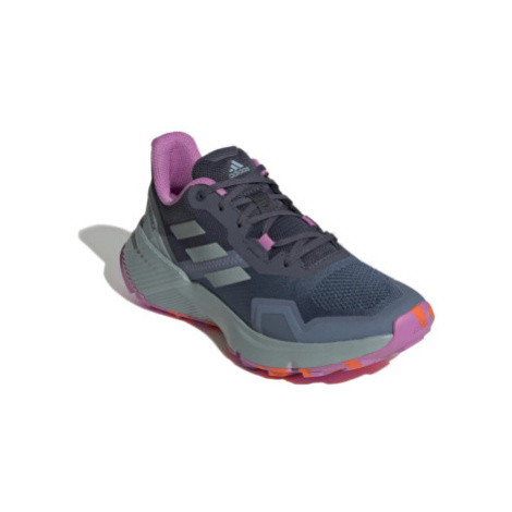 Pánska bežecká trailová obuv ADIDAS Terrex Soulstride wonder steel magic grey met pulse lilac