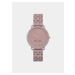 Dámske hodinky s ružovým kovovým remienkom Nine West