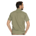 BUSHMAN PEONY NEW Pánska košeľa s krátkym rukávom, khaki, veľkosť