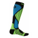 Ponožky Sensor Snow Pro čierna/zelená/modrá 14200064