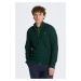 SVETER GANT COTTON TEXTURE ZIP CARDIGAN TARTAN GREEN