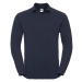 Navy blue long sleeve polo shirt Russell