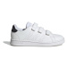 Detská rekreačná obuv ADIDAS Advantage Court K cloud white core black silver metallic